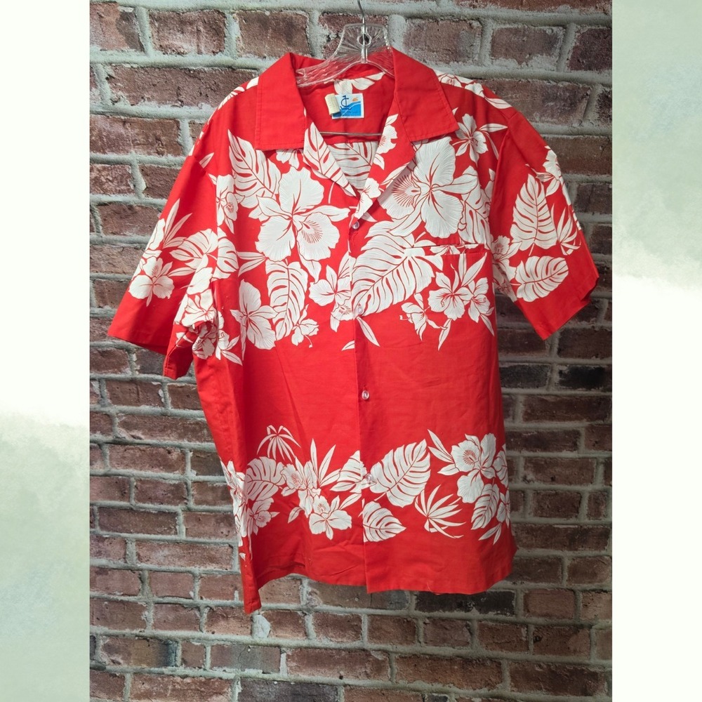 Vintage Men's LOANA CASUALS Hawaiian Button Up Shirt XL‎